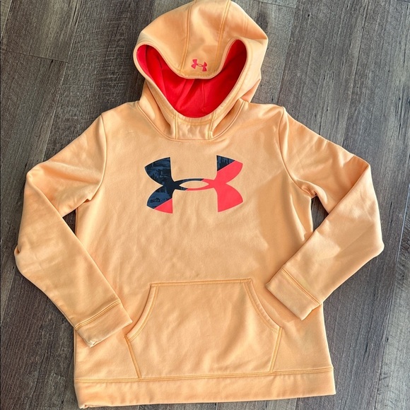 Under Armour Other - Under Armour Kids Youth Peach Hoodie